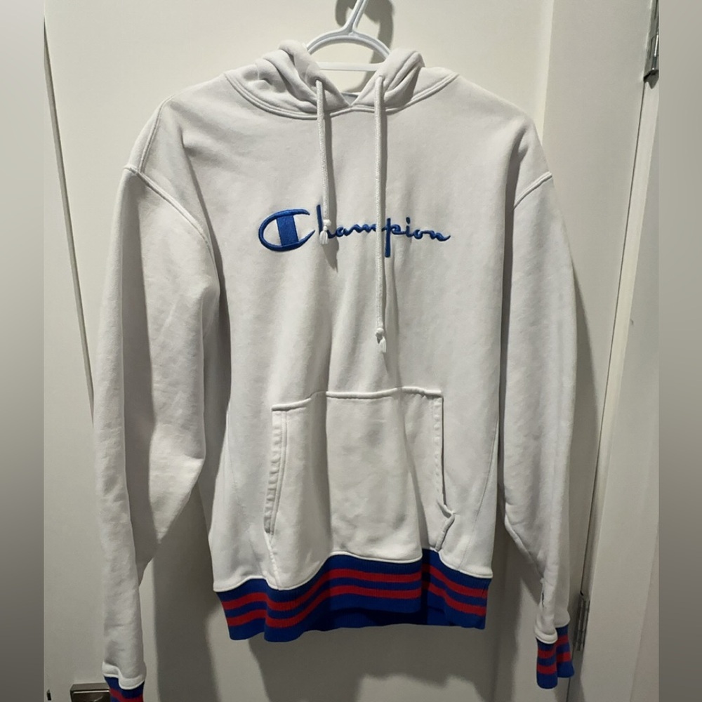 White champion Hoodie. Size Medium